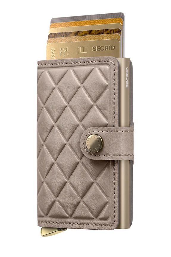 Secrid portafoglio in pelle EMBOSS DIAMOND MEd.Emboss.Diamond grigio ZA00