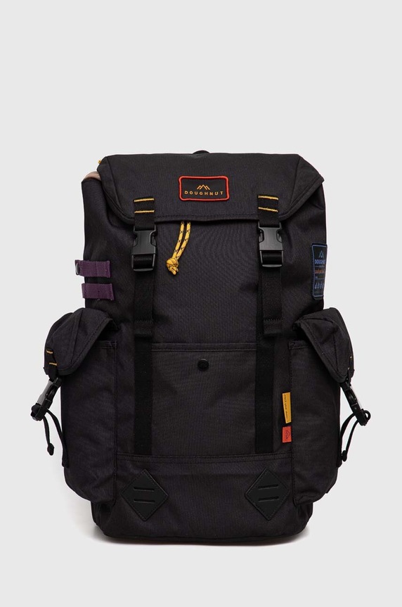 Batoh Doughnut Grounder Happy Camper hladký černá D394HA.0003