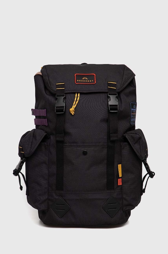 Batoh Doughnut Grounder Happy Camper hladký černá D394HA.0003