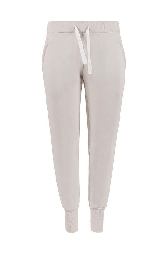 MUUV. spodnie dresowe bawełniane SOFT TOUCH beżowy sp.dr.soft.touch.al.bei