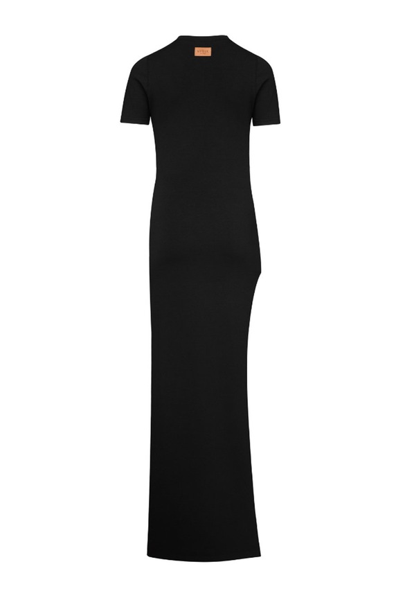 MUUV sukienka SIDE SLIT czarny sukienka.SIDE.SLIT