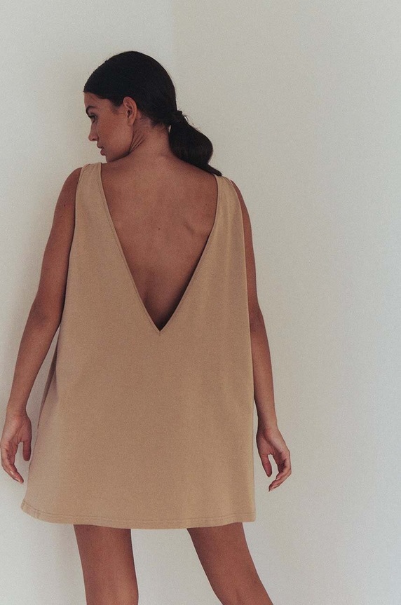 MUUV. pamut ruha sukienka #SKATEGIRL suk.skategirl bézs ZS26