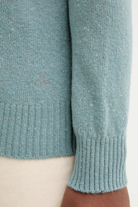Marc O'Polo sweter z dodatkiem wełny M30506660174 niebieski