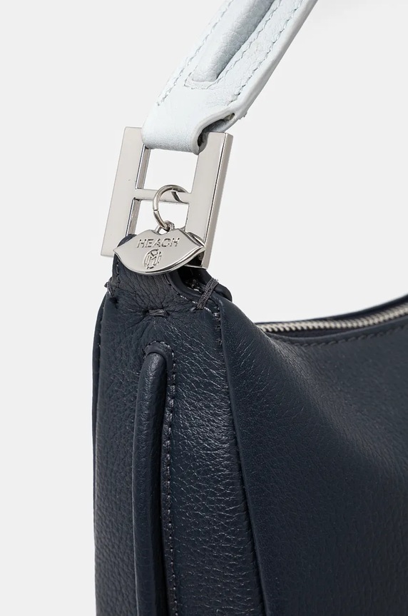 Accessori Silvian Heach borsa a mano in pelle SPACCANAPOLI RCP25028BO blu navy