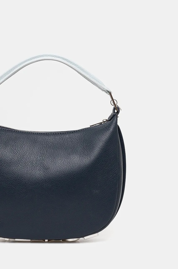 Silvian Heach borsa a mano in pelle SPACCANAPOLI blu navy RCP25028BO