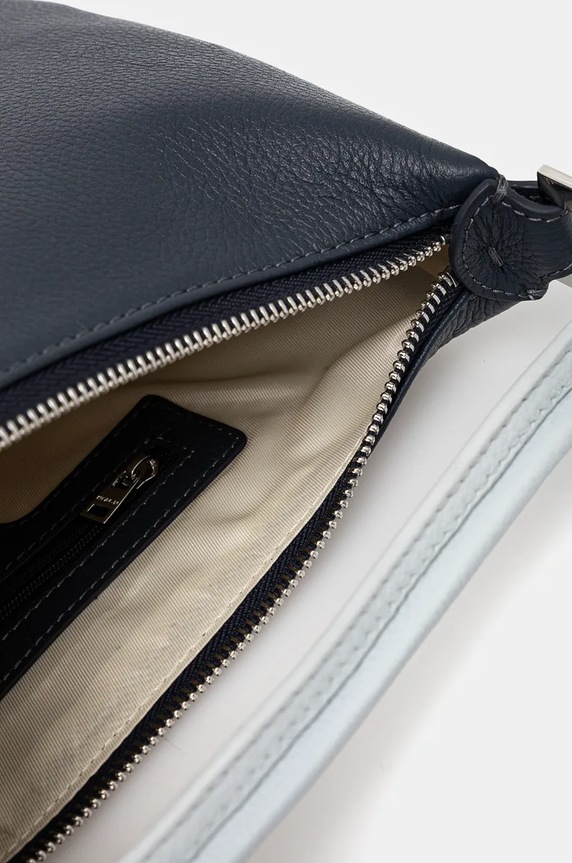 Silvian Heach borsa a mano in pelle SPACCANAPOLI RCP25028BO blu navy