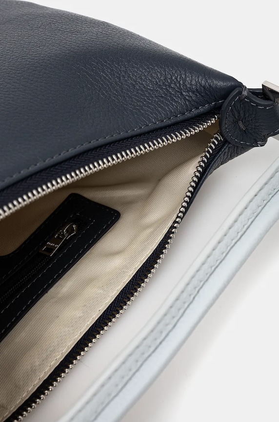 Silvian Heach borsa a mano in pelle SPACCANAPOLI RCP25028BO blu navy