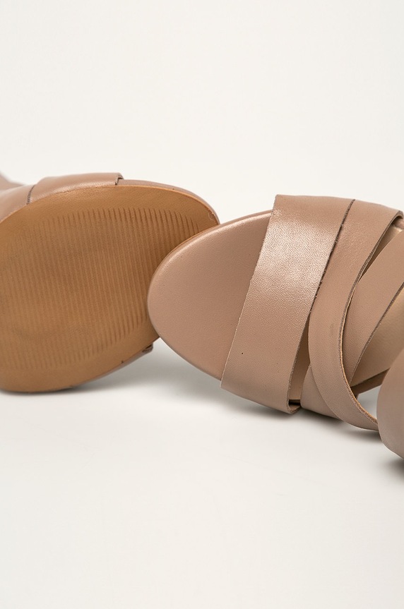 Wojas - Sandały skórzane beżowy 7604554