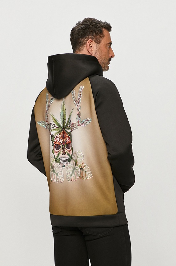 Waikiki Vibe - Bluza z kapturem czarny HBS