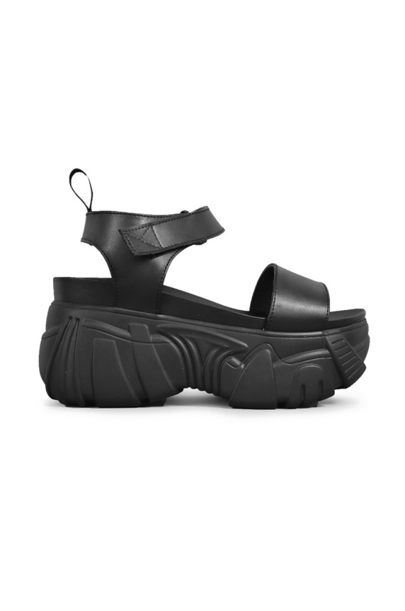 Altercore Sandały DRACONIA VEGAN 5-8 cm czarny DRACONIA.VEGAN.BLK