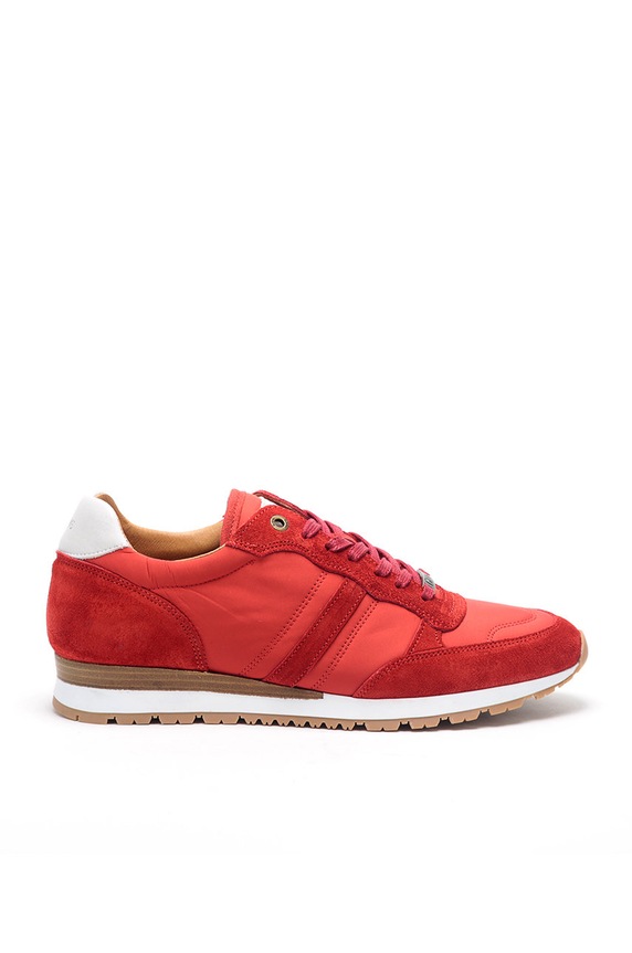 GOE - Buty skórzane skóra zamszowa czerwony HH1N4057