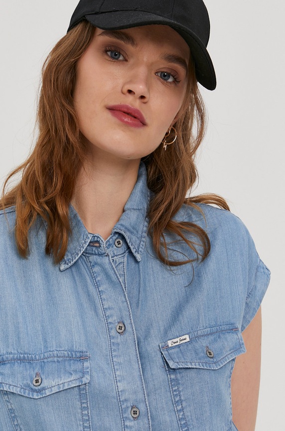 Cross Jeans Sukienka niebieski B524.005