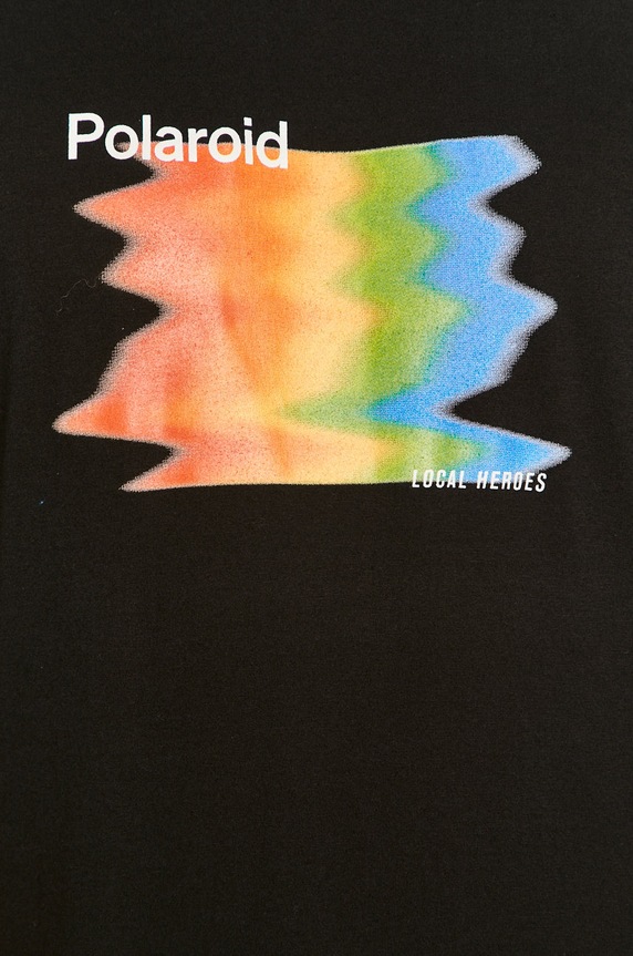 Local Heroes - T-shirt x Polaroid LHPLT0010 czarny