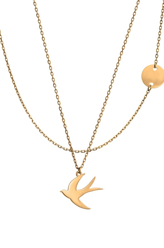 Ania Kruk - Srebrna ogrlica prevučena zlatom Believe pozlata zlatna SGCNS0103Z