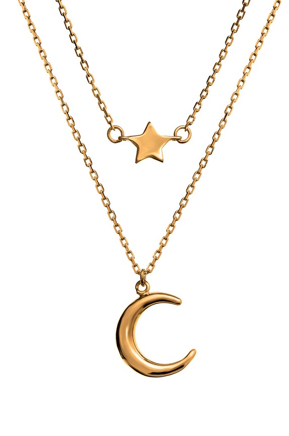 Ania Kruk - Κολιέ από επιχρυσωμένο ασήμι Sky επιχρυσωμένο χρυσαφί SGCNS1480Z