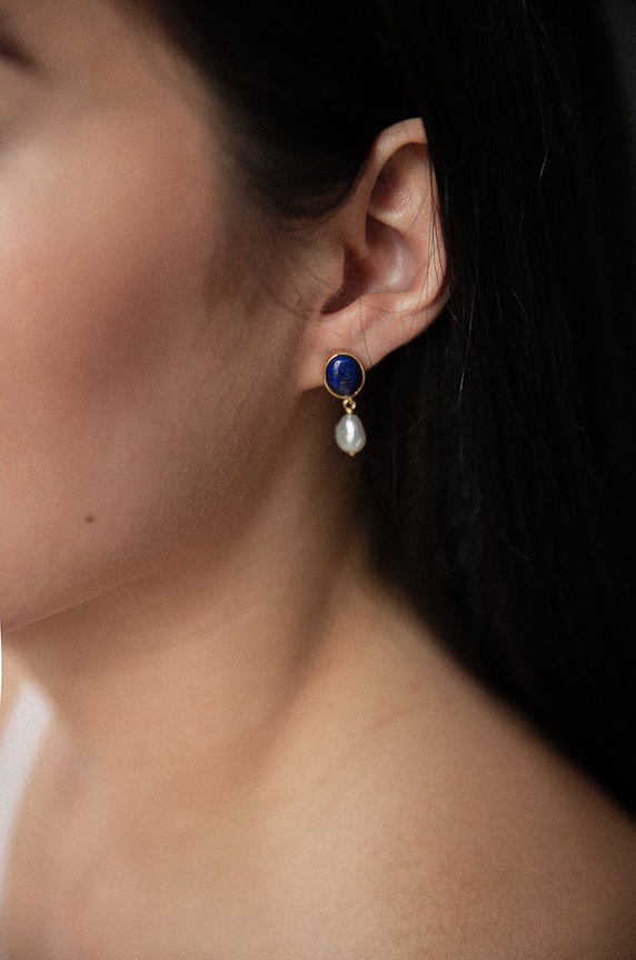 ANIA KRUK kolczyki ze srebra pokrytego złotem VINTAGE SMRKS0930Z złoty ZS22