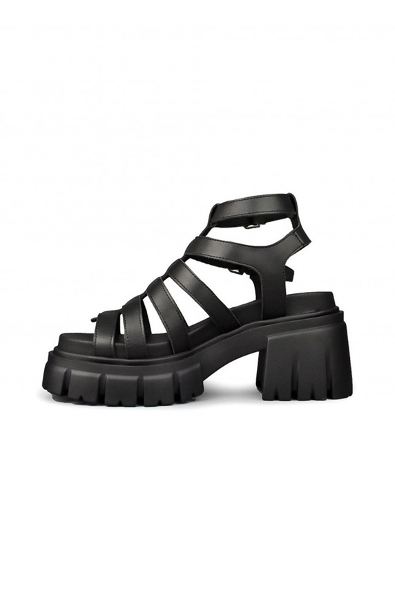 Παπούτσια Δερμάτινα σανδάλια Altercore CLEO.VEGAN.BLACK μαύρο