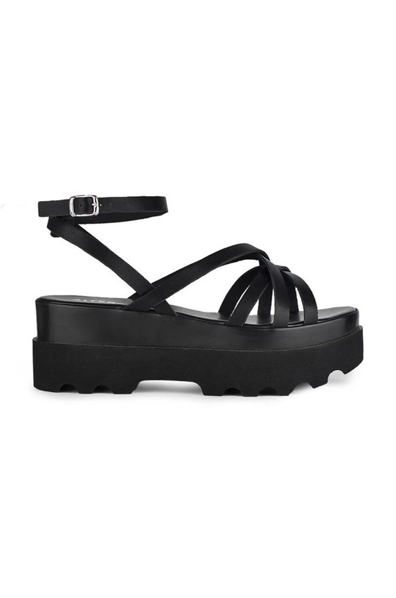 Altercore sandale Dolo platformă negru DOLO.BLACK