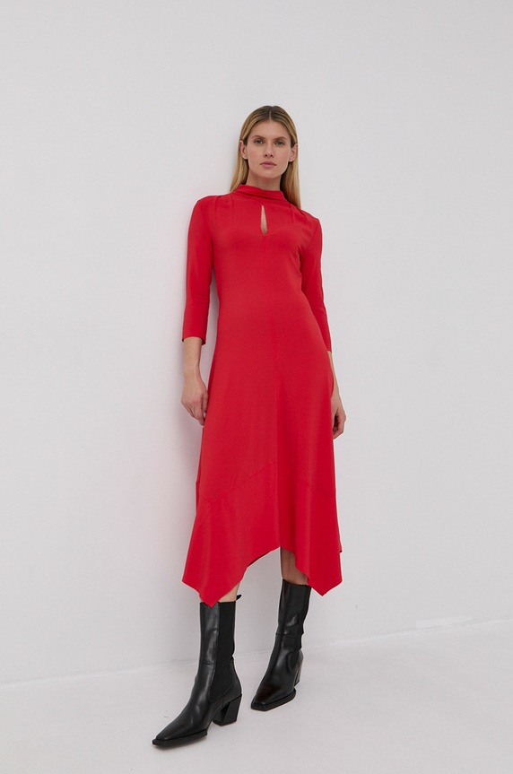 Liviana Conti - Rochie midi rosu F2SS68