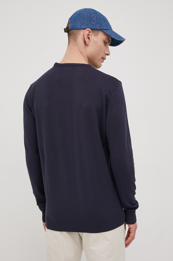 Odzież Lee Cooper sweter bawełniany SWANDYORGANICPARISIAN granatowy