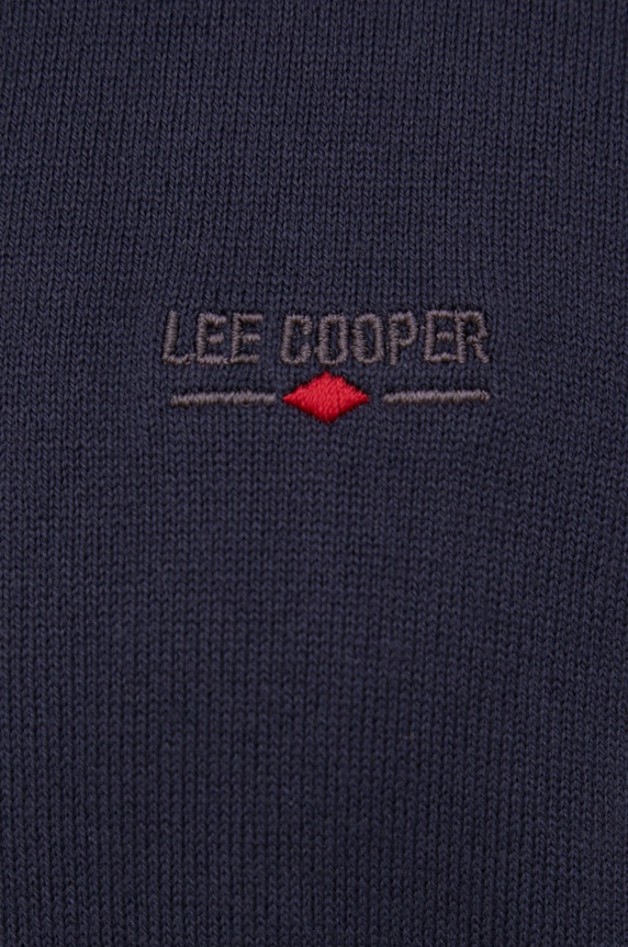 Lee Cooper sweter bawełniany SWANDYORGANICPARISIAN granatowy
