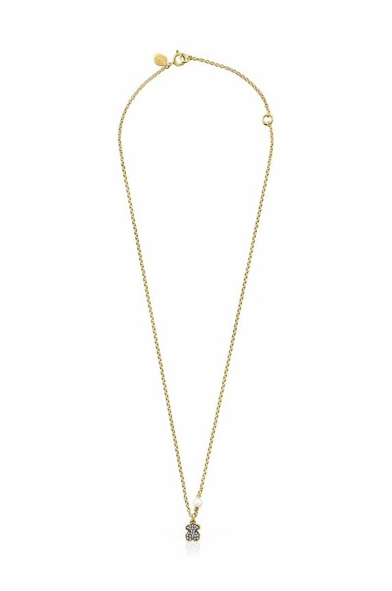 Akcesoria Tous naszyjnik ze srebra pokrytego złotem Nocturne 1002159000 złoty