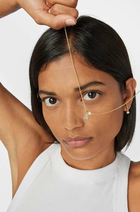 Tous naszyjnik ze srebra pokrytego złotem Nocturne 1002159000 złoty