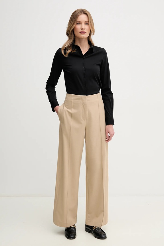 Βαμβακερό πουκάμισο Mos Mosh 131660 μαύρο AA00