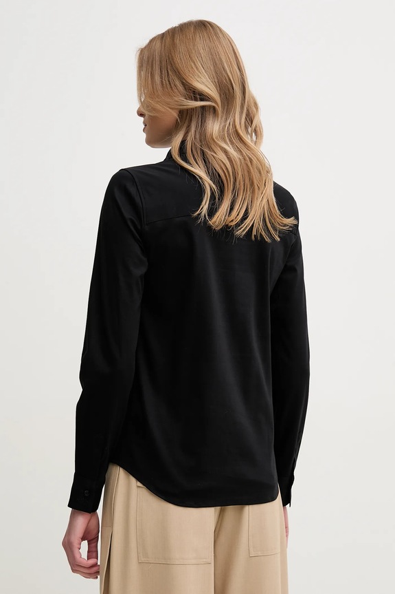 Ρούχα Βαμβακερό πουκάμισο Mos Mosh 131660 μαύρο