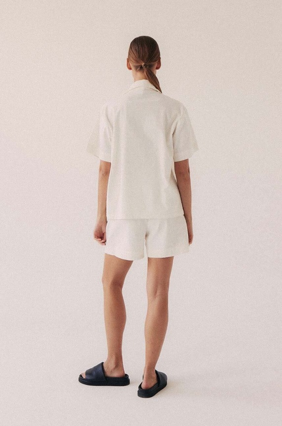 MUUV. koszula POCHE koszula.POCHE.offwhite biały