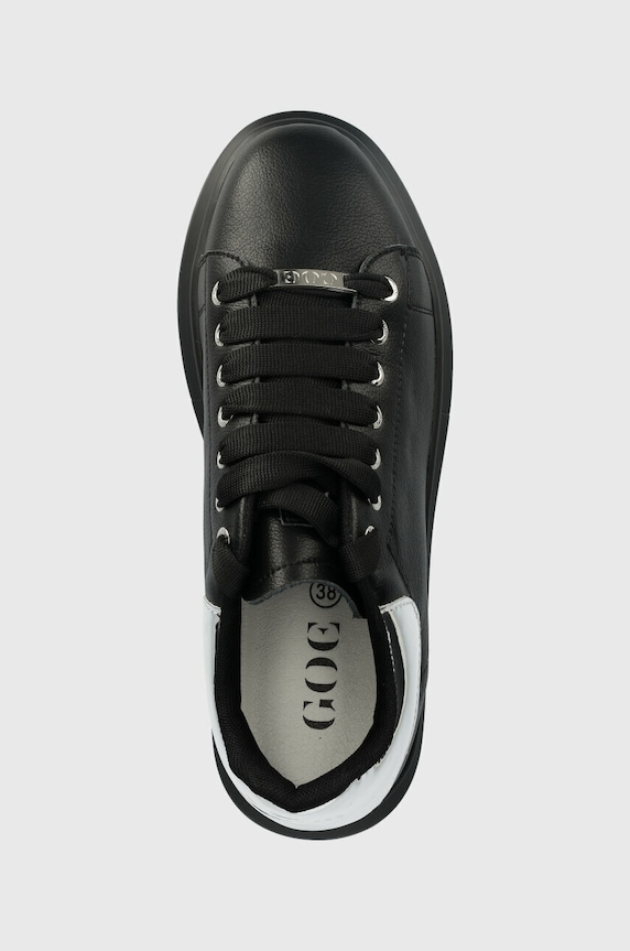 GOE sneakersy skórzane czarny LL2N4012