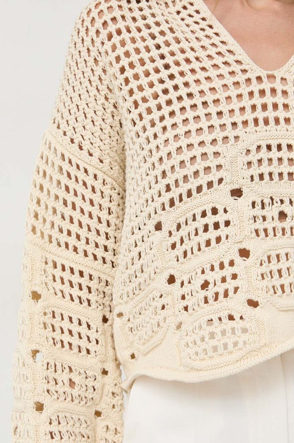 Beatrice B pulover de bumbac 23FE8274KNIT bej