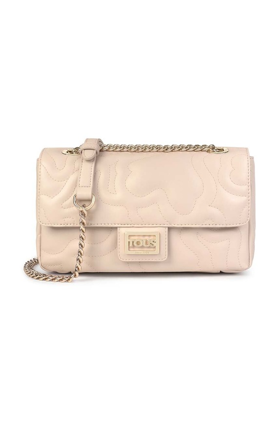 Τσάντα Tous Kaos Dream απομίμηση λείου δέρματος μπεζ 2001577043