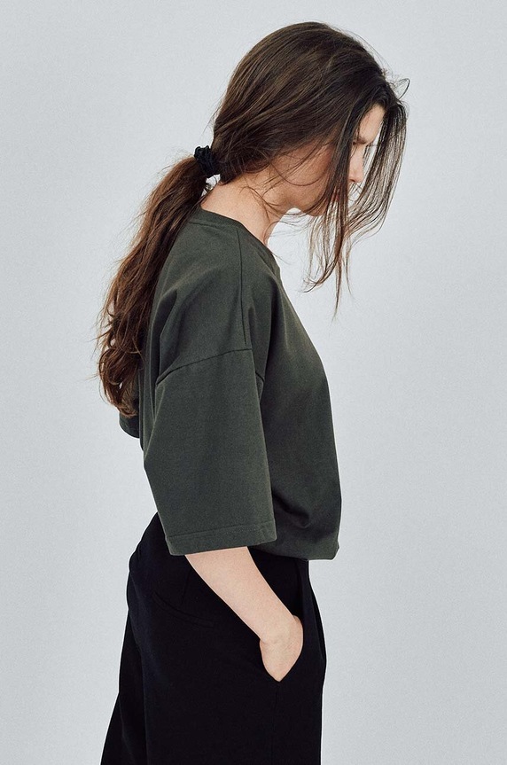 Abbigliamento MUUV. t-shirt in cotone READY TO WEAR tshirt.READYTOWEAR verde