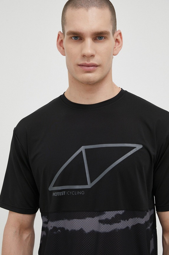 Protest tricou de ciclism Prtmaslow negru 1737300