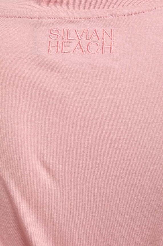 Silvian Heach t-shirt in cotone rosa GPP24464TS
