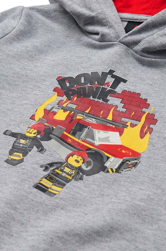Băieți Lego hanorac de bumbac pentru copii 12011073 gri