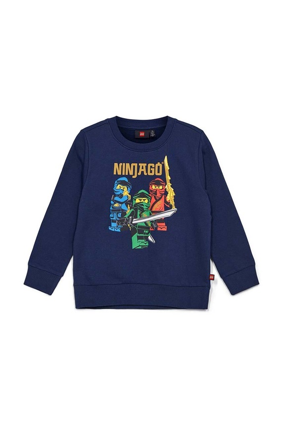 Lego bluza bawełniana dziecięca nadruk granatowy 12011091