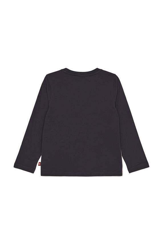 Lego longsleeve bawełniany dziecięcy 12011122 czarny ZS24