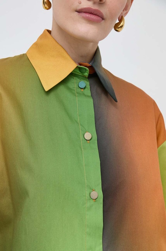 Pamučna košulja Silvian Heach GPP24363CA šarena