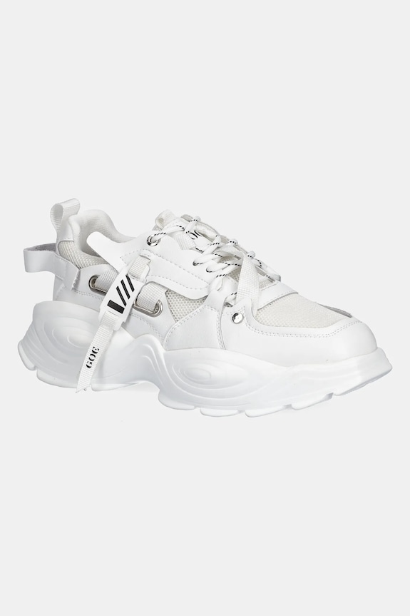 GOE sneakersy tekstylny biały NN2N4039B