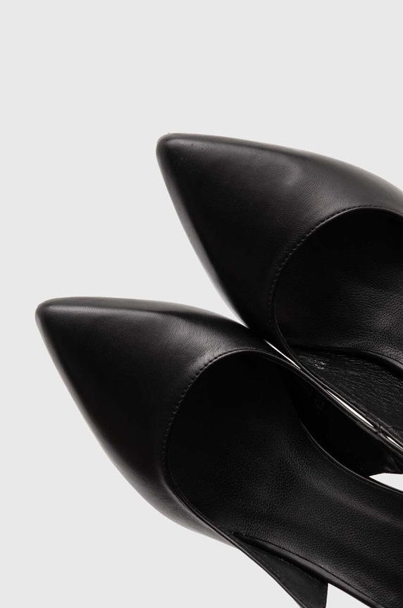 Wojas stilettos de piele negru 3501851