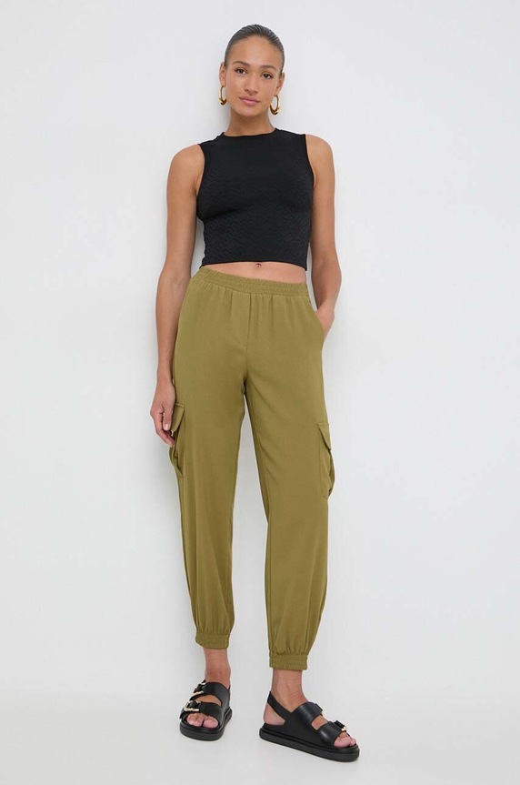 Silvian Heach pantaloni GPP24421PA verde ZS24