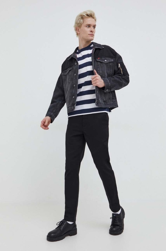 Solid spodnie 21107652.194008 czarny ZS25