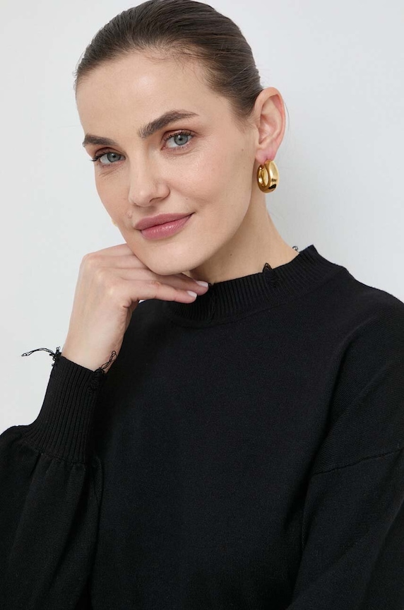 Îmbrăcăminte Silvian Heach pulover GPP24418MA negru