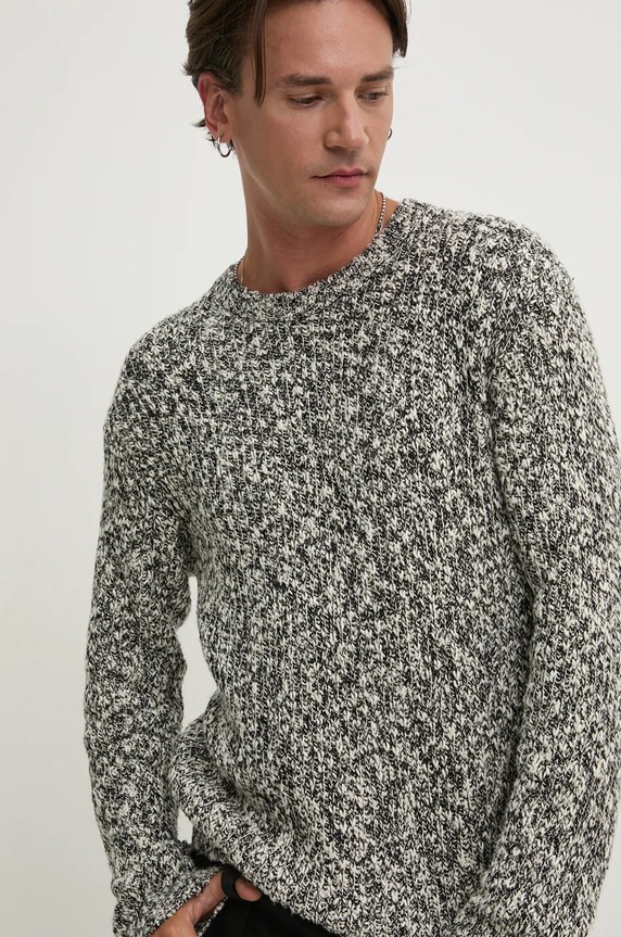 Solid pulover de bumbac negru 21107993.194008