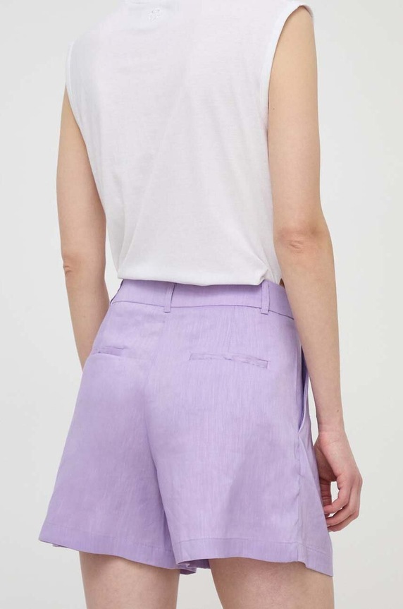 Îmbrăcăminte Silvian Heach pantaloni scurti din in GPP24143SH violet