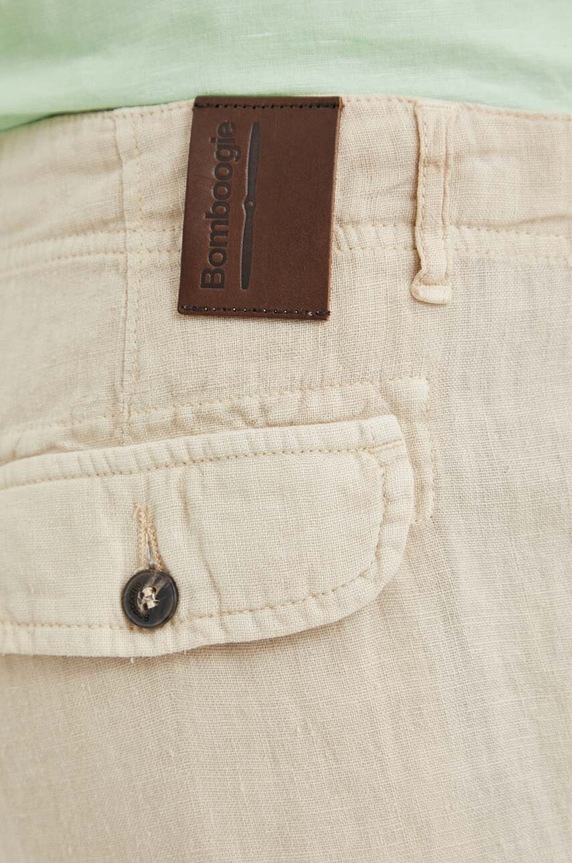 Bomboogie vászon rövidnadrág bézs BMGRITTLCC