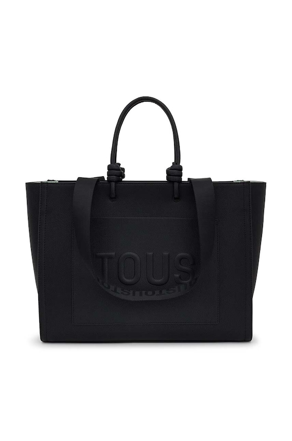 Τσάντα Tous La Rue New απομίμηση λείου δέρματος μαύρο 2002025851