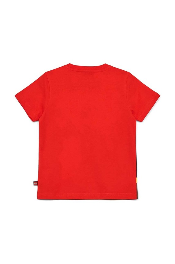 Lego t-shirt bawełniany dziecięcy 12011115 czerwony ZS24